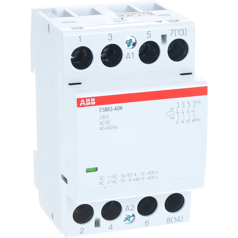 Модульный контактор ABB ESB63-40N-06 63А 4НО катушка 230В (1SAE351111R0640)