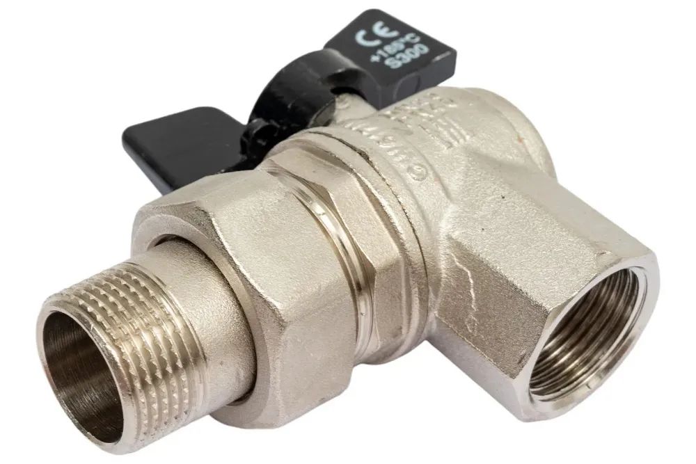Кран угловой 3/4" Bugatti Oregon 594 американка 3/4", шаровой кран