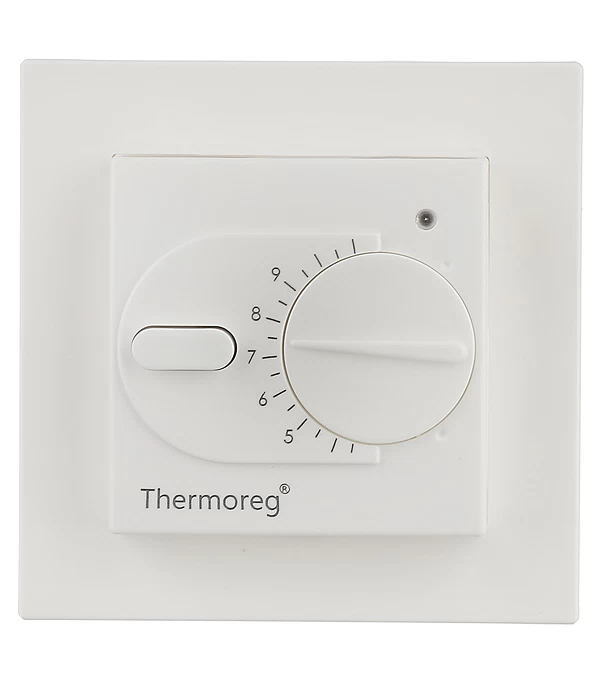 Терморегулятор механический для теплого пола Thermoreg TI-200dis белый