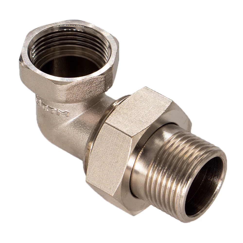 Американка угловая 1/2 ВР(г) х 1/2 НР(ш) латунная