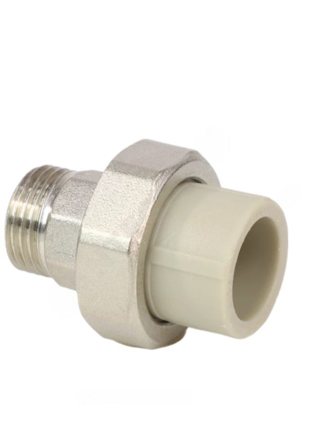 Муфта PP-R комбинированная разъемная серая Дн 32х3/4" НР VALFEX 10156220Г