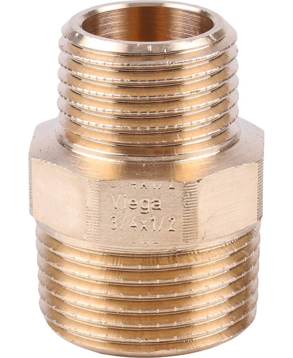Ниппель переходной Viega НН, 3/4"-1/2", бронза RX 266523