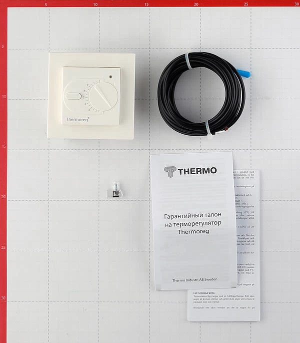 Терморегулятор механический для теплого пола Thermoreg TI-200dis белый