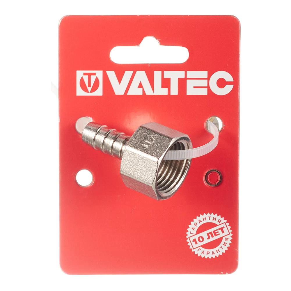 Штуцер Valtec для присоединения шланга 1/2 ВР(г) х 10 мм латунный (VTr.654.N.0410)