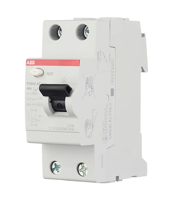 УЗО ABB SH FH202 40А 1P+N тип AC 30 мА 6 кА (2CSF202004R1400)