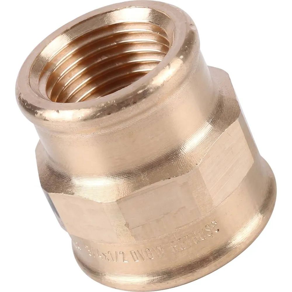 Муфта переходная Viega ВВ, 1/2"-3/4", бронза RX 268862 виега