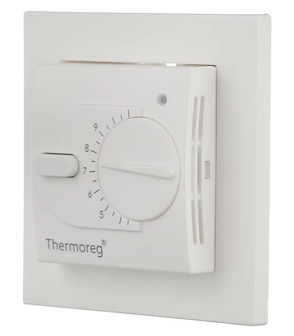Терморегулятор механический для теплого пола Thermoreg TI-200dis белый