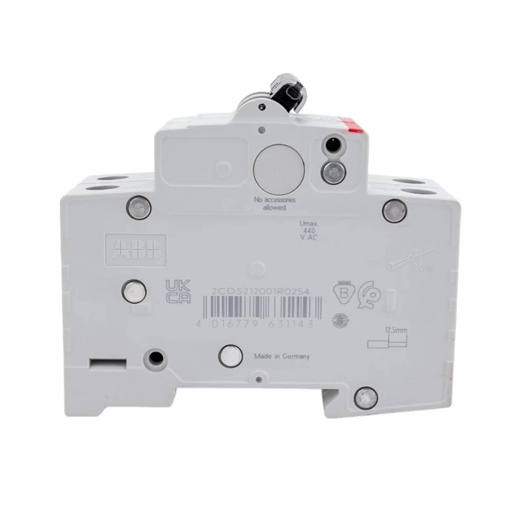 Автоматический выключатель модульный ABB SH202 2P 25А тип C 6 кА 400 В (2CDS212001R0254)