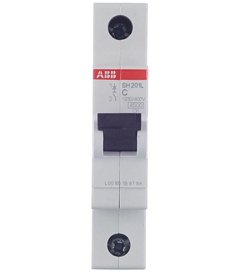 Автоматический выключатель ABB SH201L 1P 40А тип С 4,5 кА 220/380 В (1 шт.)