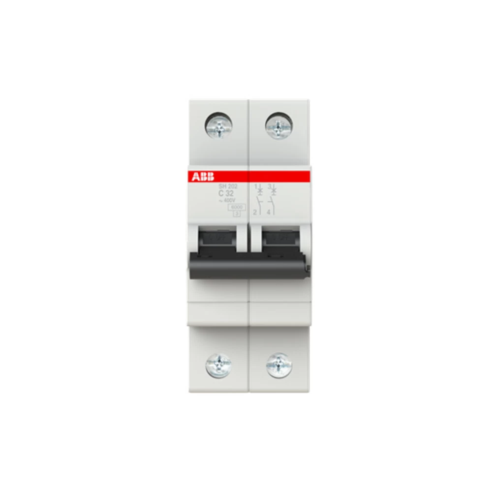 Автоматический выключатель модульный ABB SH202 2P 32А тип C 6 кА 400 В (2CDS212001R0324)