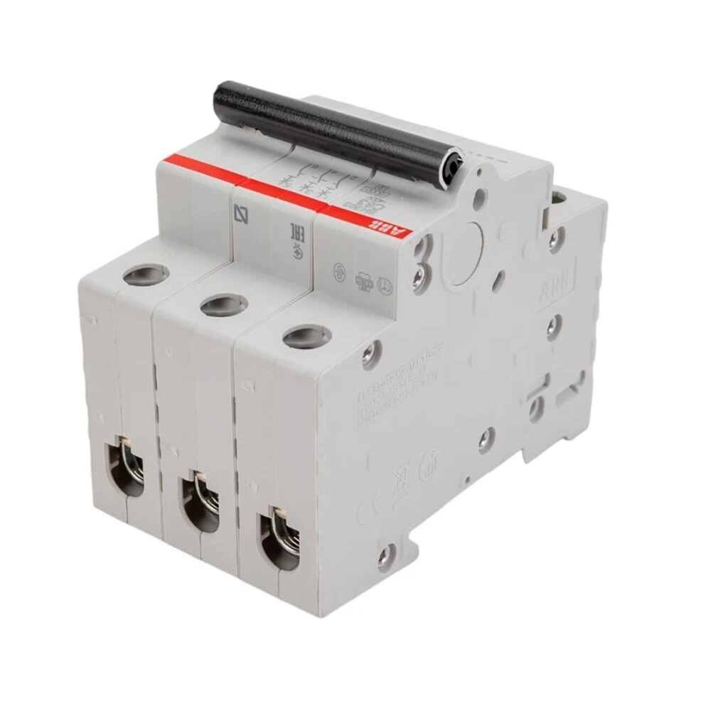Автоматический выключатель модульный ABB SH203 3P 63А тип C 6 кА 400 В (2CDS213001R0634)
