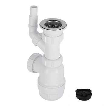 Сифон для раковины и мойки McAlpine 1 1/2х40 мм с выпуском d70 мм (MRSK3)