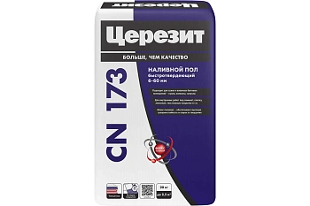 Церезит CN 173 Быстротвердеющий самовыравнивающийся наливной пол, 20 кг