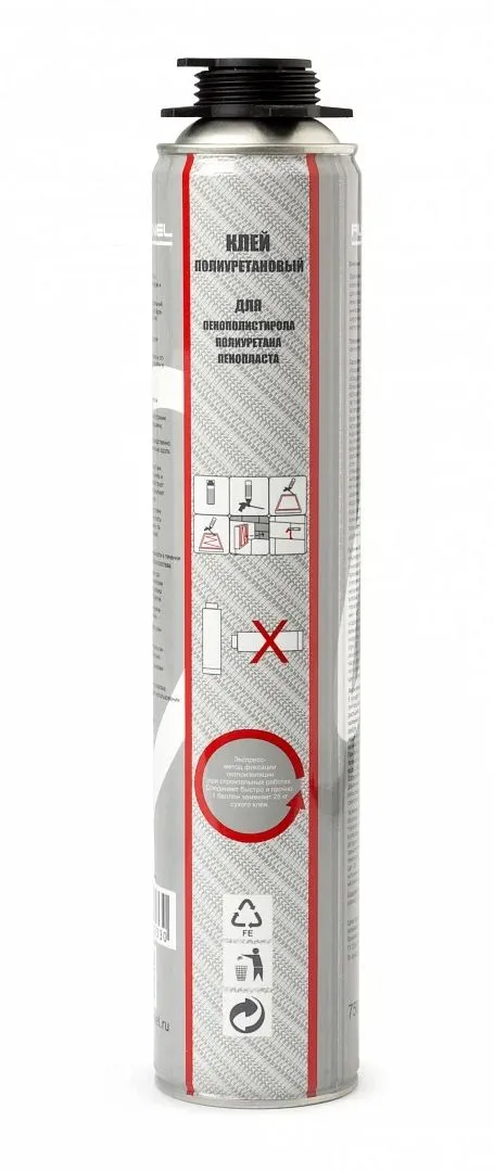 Клей-пена полиуретановый Ruspanel RPG 107, 750 мл