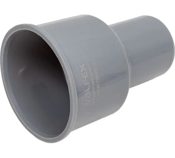 Переход PP-H на чугун серый Дн 75х50 б/нап без манжеты VALFEX 23050075