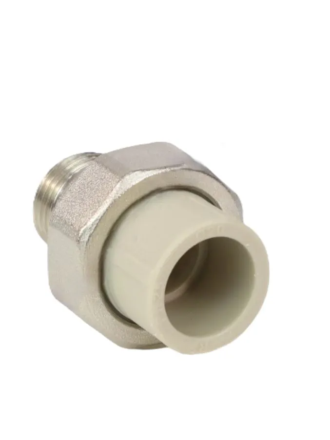 Муфта PP-R комбинированная разъемная серая Дн 32х3/4" НР VALFEX 10156220Г