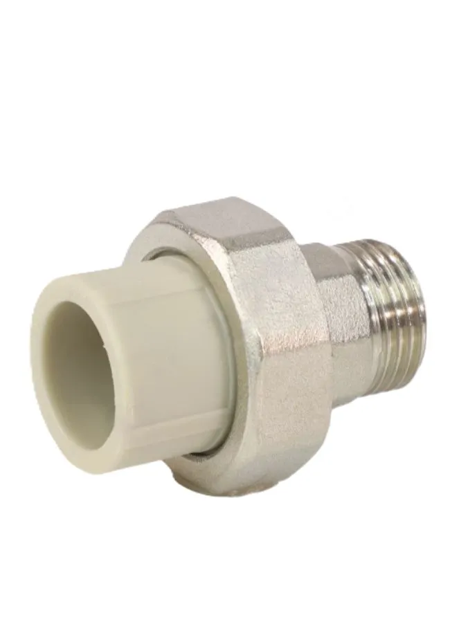Муфта PP-R комбинированная разъемная серая Дн 32х3/4" НР VALFEX 10156220Г