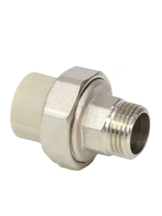 Муфта PP-R комбинированная разъемная серая Дн 32х3/4" НР VALFEX 10156220Г