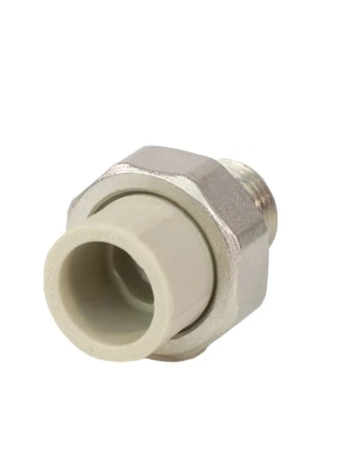 Муфта PP-R комбинированная разъемная серая Дн 32х3/4" НР VALFEX 10156220Г