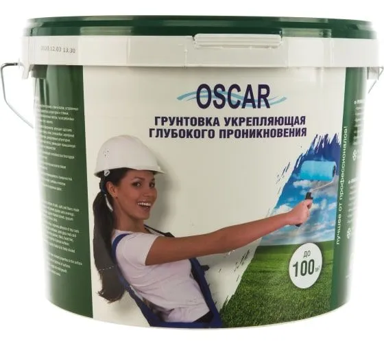 OSCAR/ОСКАР грунтовка, 10кг,укрепляющая,глубокого проникновения