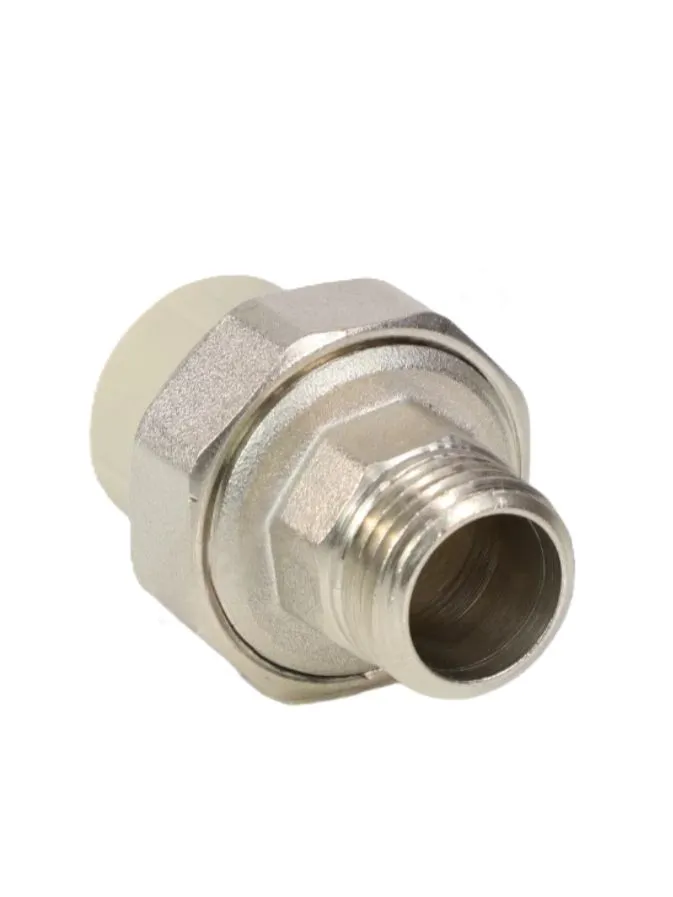Муфта PP-R комбинированная разъемная серая Дн 32х3/4" НР VALFEX 10156220Г