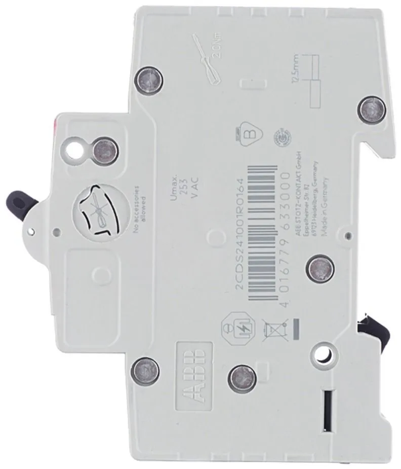 Автоматический выключатель ABB SH201L 1P 16А тип С 4,5 кА 220/380 В (1 шт.)