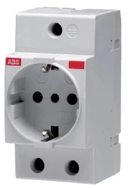 Розетка щитовая ABB 2Р+N, 16А, М1173, модульная, 2CSM110000R0701