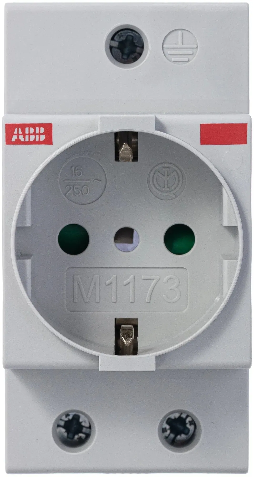 Розетка щитовая ABB 2Р+N, 16А, М1173, модульная, 2CSM110000R0701
