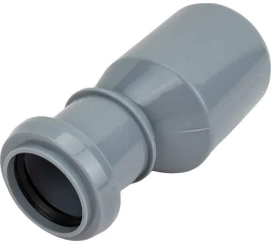 Переход PP-H эксцентрический серый Дн 50х32 б/нап в/к VALFEX 25050032