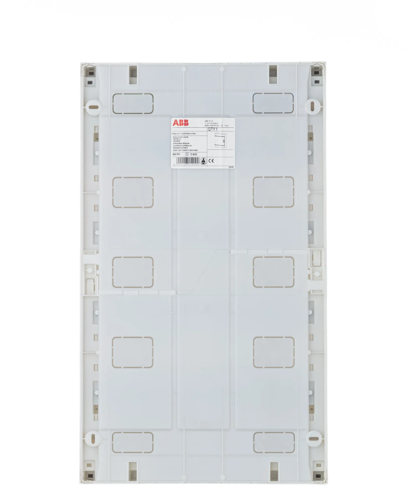 Щит распределительный ABB Mistral41 72 модуля, навесной, пластиковый 1SLM004102A3110