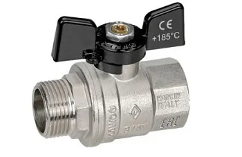 Бугатти Кран шаровый 1/2" г. ш. (бабочка)