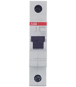 Автоматический выключатель ABB SH201L 1P 16А тип С 4,5 кА 220/380 В (1 шт.)