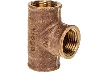 Тройник Viega, ВВВ, 1/2", бронза, равнопроходной RX 264222